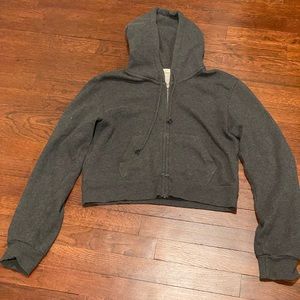 Cropped Brandy Melville zip up